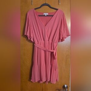 She + Sky Blush Pink Midi Dress